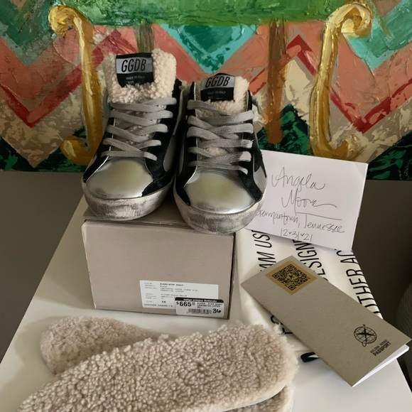 Golden Goose GGDB Laminated Superstar Sabots 36 - Picture 4 of 5